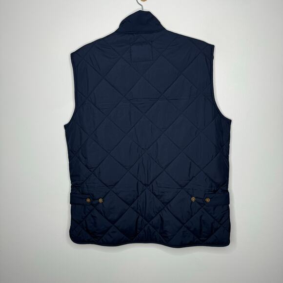 NWT J. CREW Quilted Walker Vest Navy Blue Medium - Picture 3 of 6